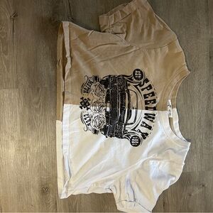 Graphic Print Cropped T-Shirt